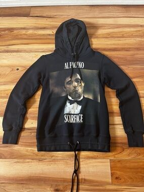 Dolce & Gabbana Black Scarface Graphic Hoodie